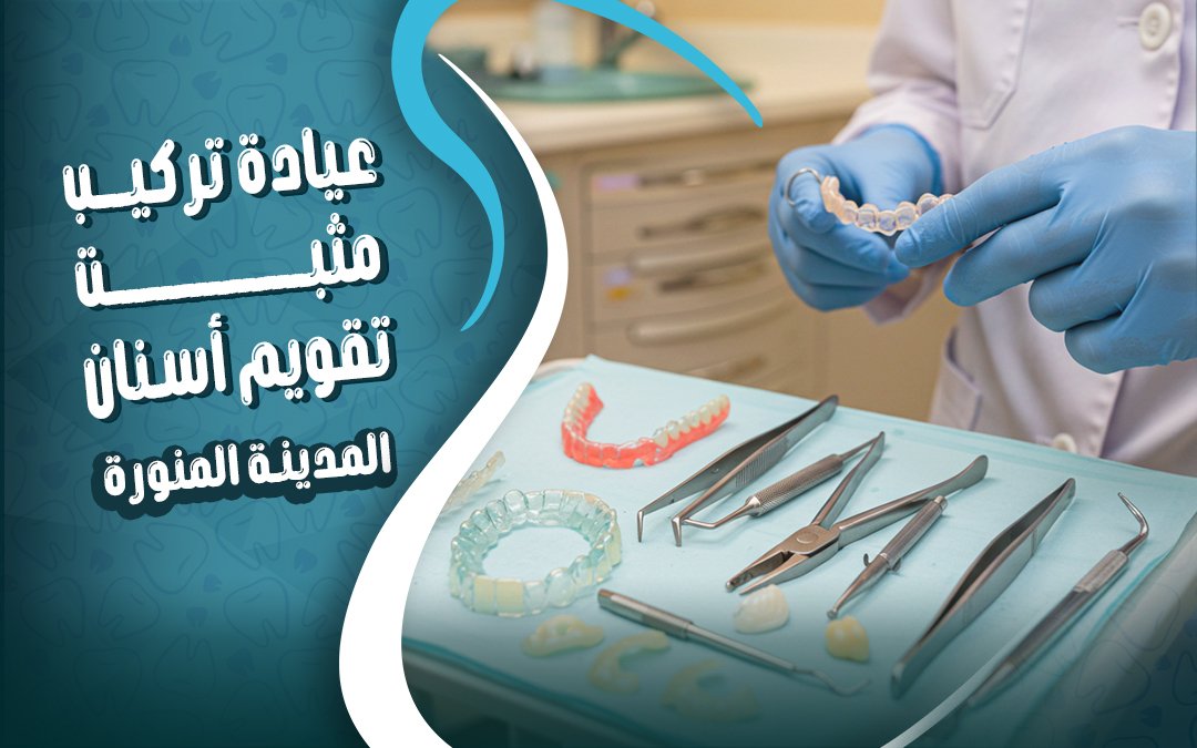 عيادة تركيب مثبت تقويم الاسنان